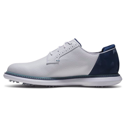 FootJoy Men's Traditions Camo Blucher Golf Shoes - 57977 White/Midnight Camo/Marine