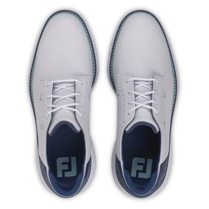 FootJoy Men's Traditions Camo Blucher Golf Shoes - 57977 White/Midnight Camo/Marine
