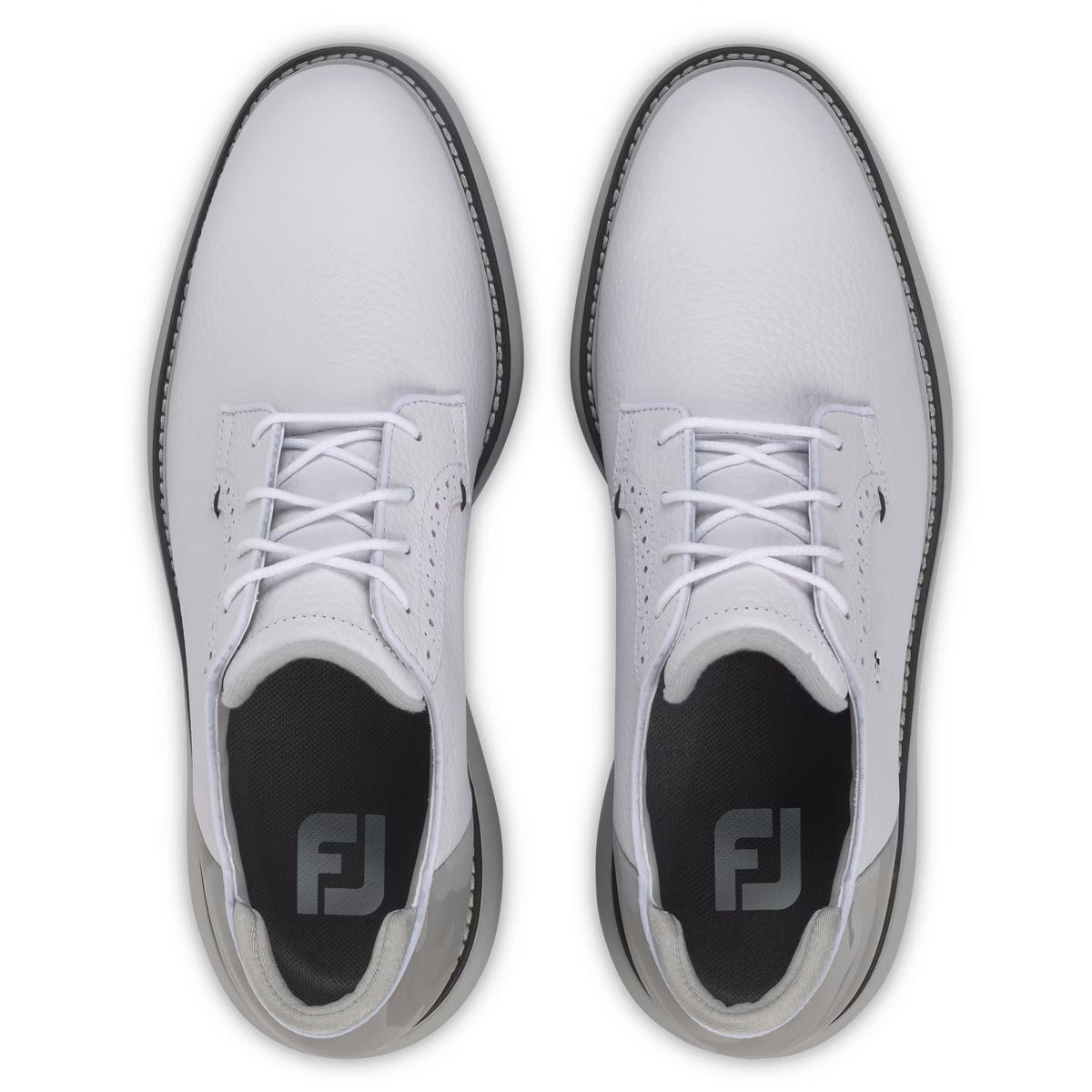 FootJoy Men's Traditions Camo Blucher Golf Shoes - 57978 White/Ice Camo