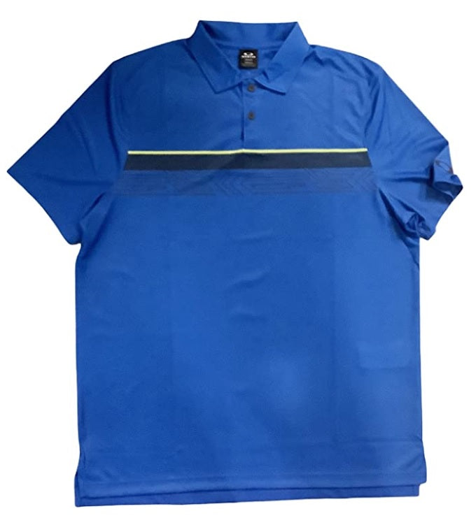 Oakley Men's Print Layer Stripe Polo Golf Shirt
