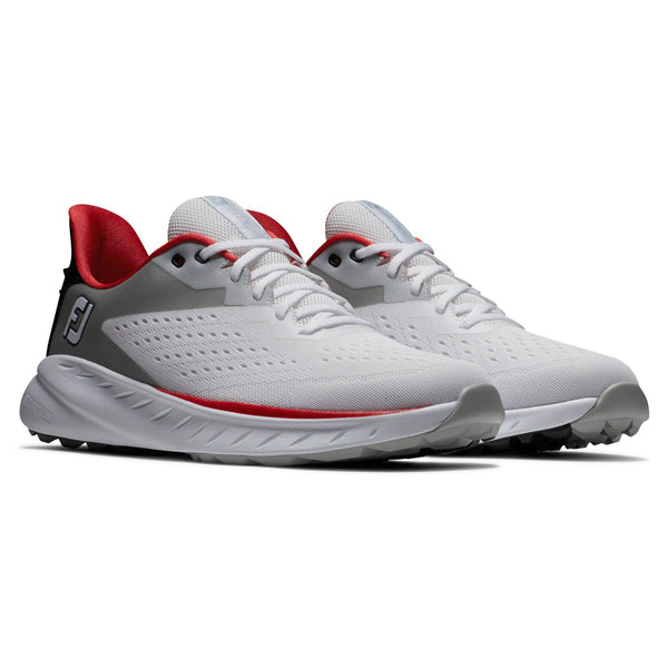 FootJoy 2023 Flex XP Golf Shoes - White/Black/Red | Golf Direct