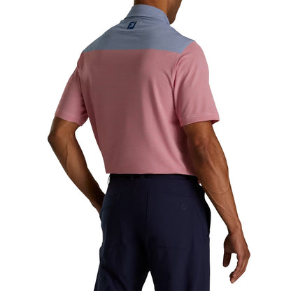 Footjoy Lisle End-on-End Block Self Collar Polo 2023