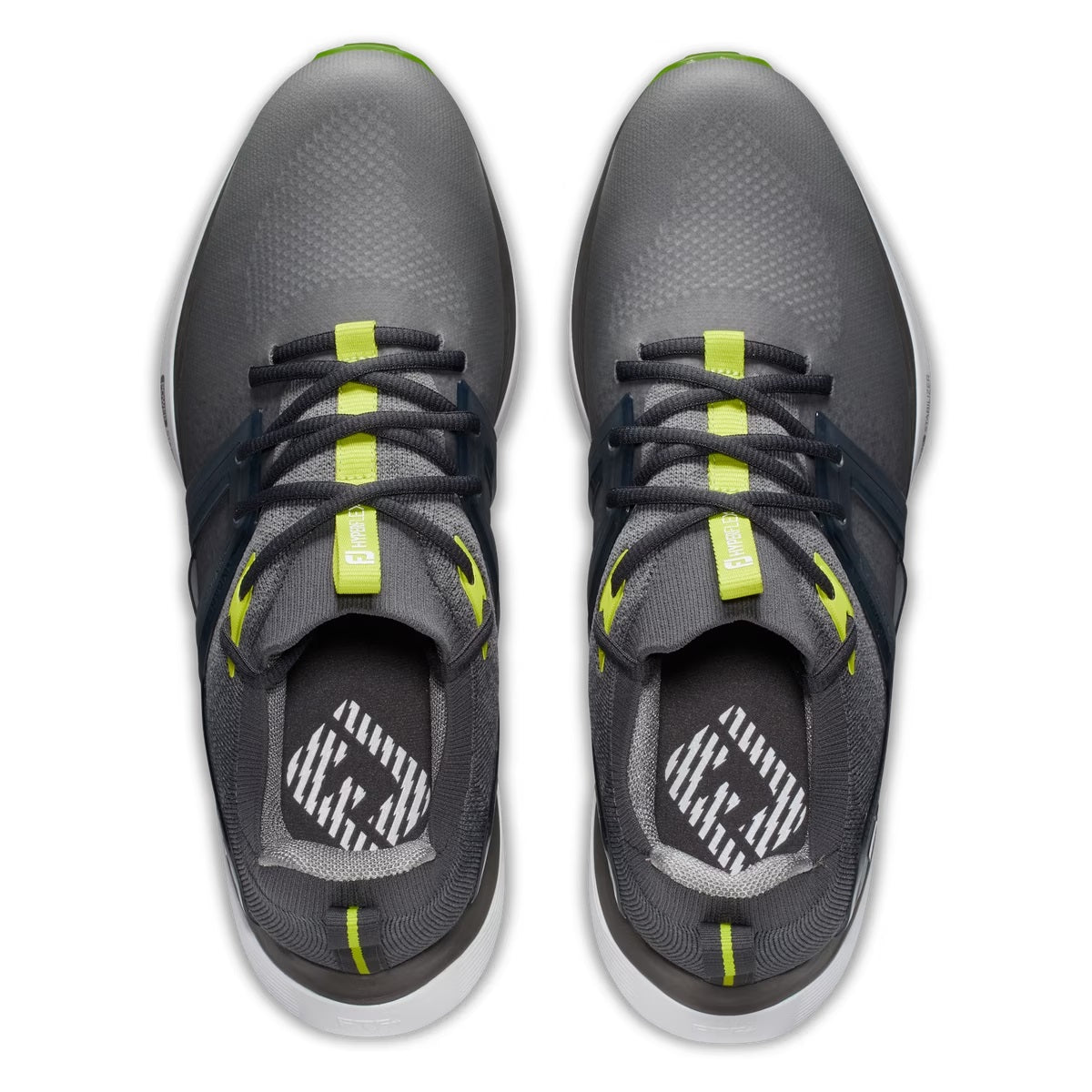 FootJoy '23 HyperFlex Golf Shoes - Grey/Charcoal/Lime