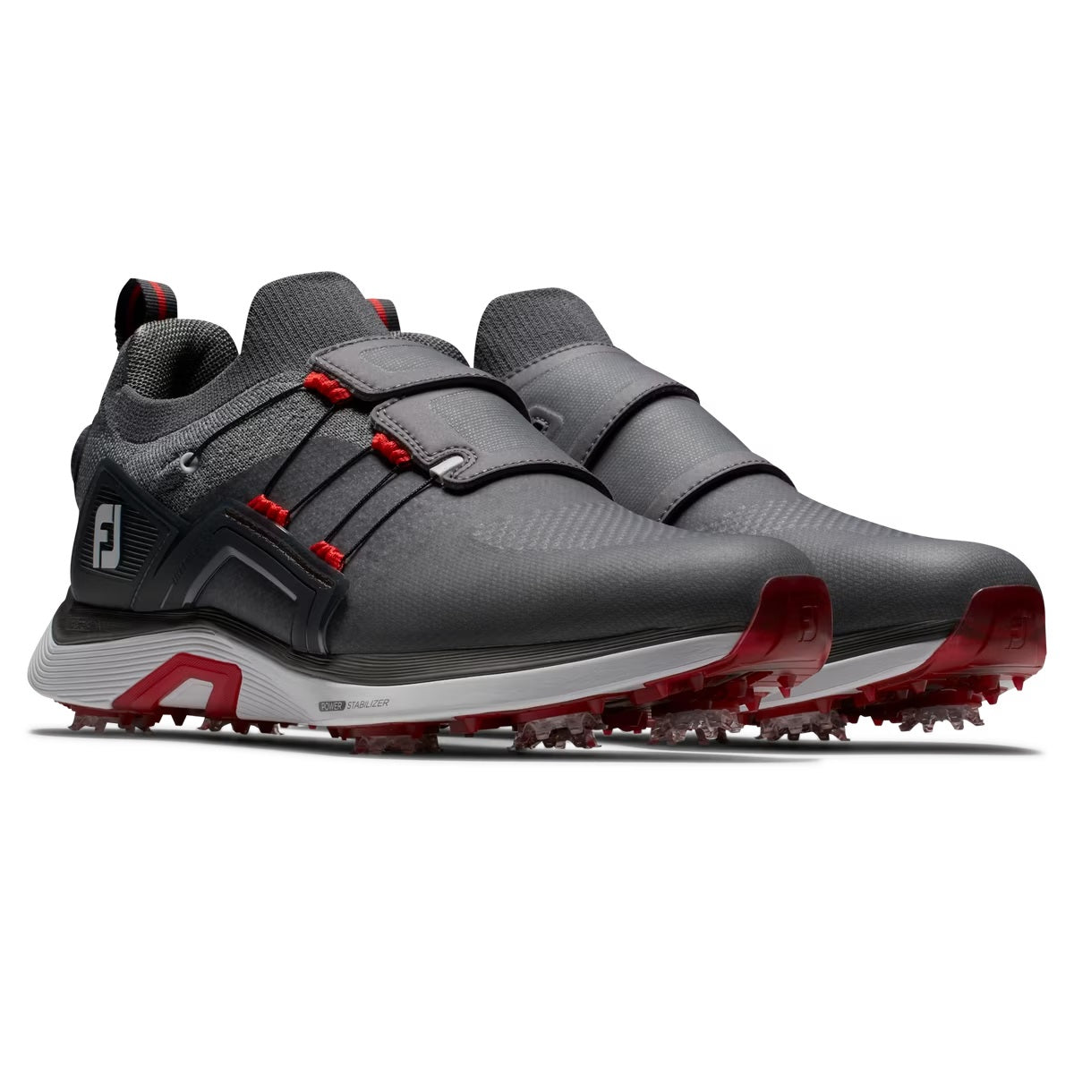 FootJoy HyperFlex Boa Golf Shoes 51405 Charcoal/Grey/Red 2023