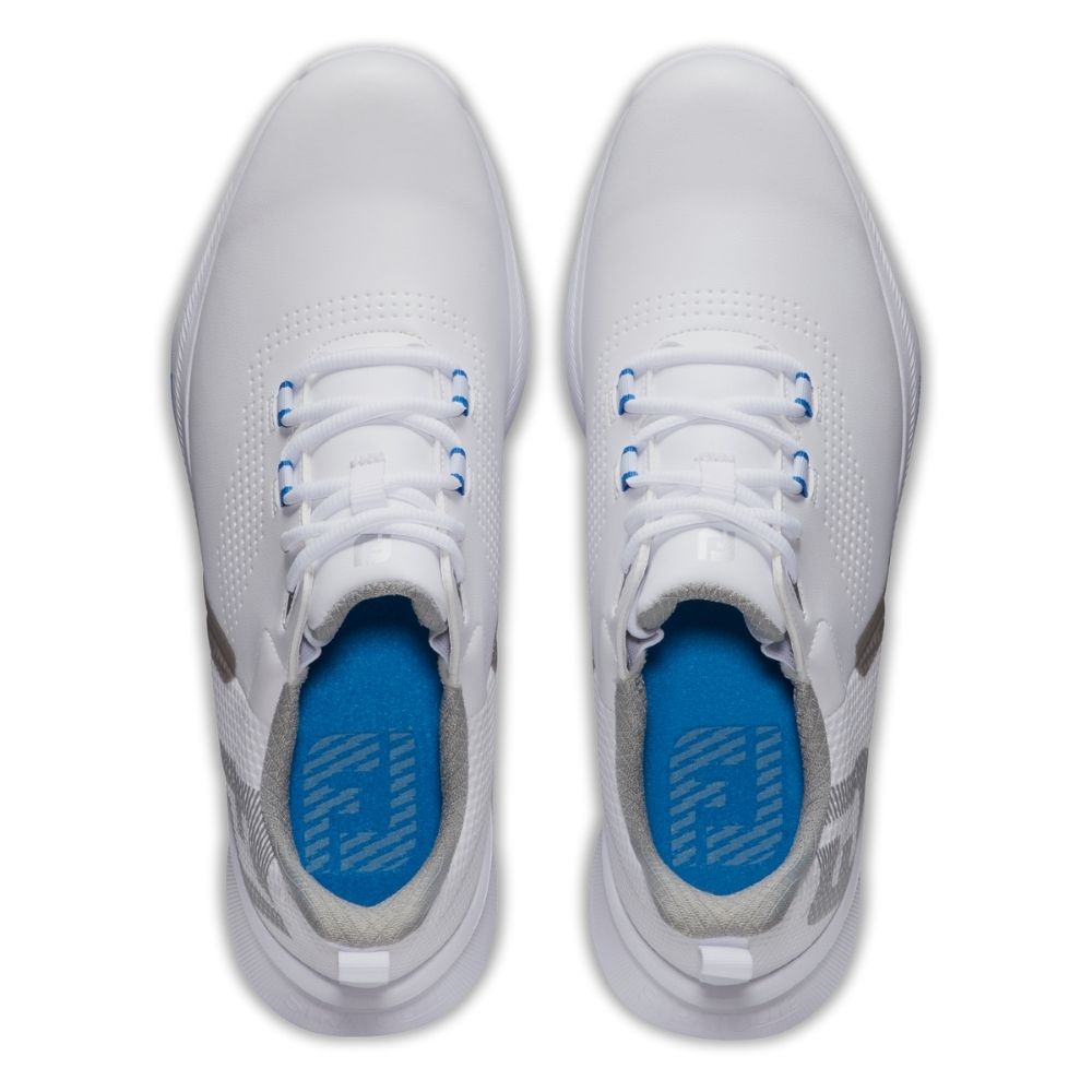 FootJoy Fuel Mens Golf Shoes White/Blue Jay 55440 (Previous Season Style)
