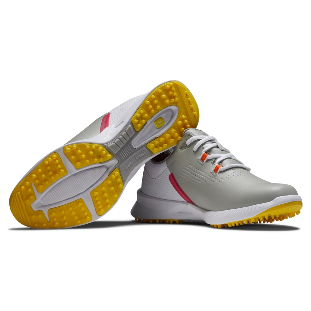 FootJoy Fuel Womens Golf Shoe 92372 Grey/White/Yellow (Previous Season Style)