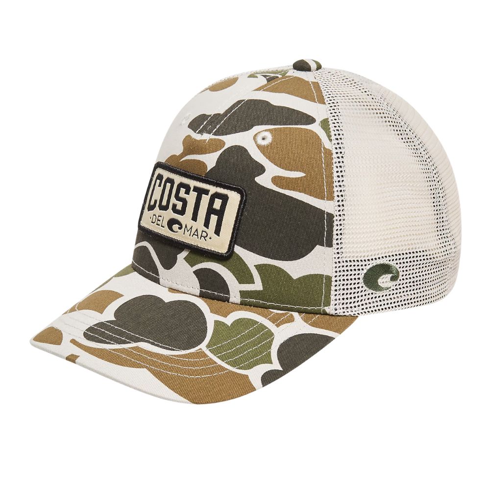 Costa Del Mar Men's Duck Camo Trucker Snapback Hat