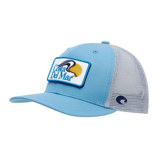 Costa Del Mar Men's Patch Velcro Trucker Snapback Hat