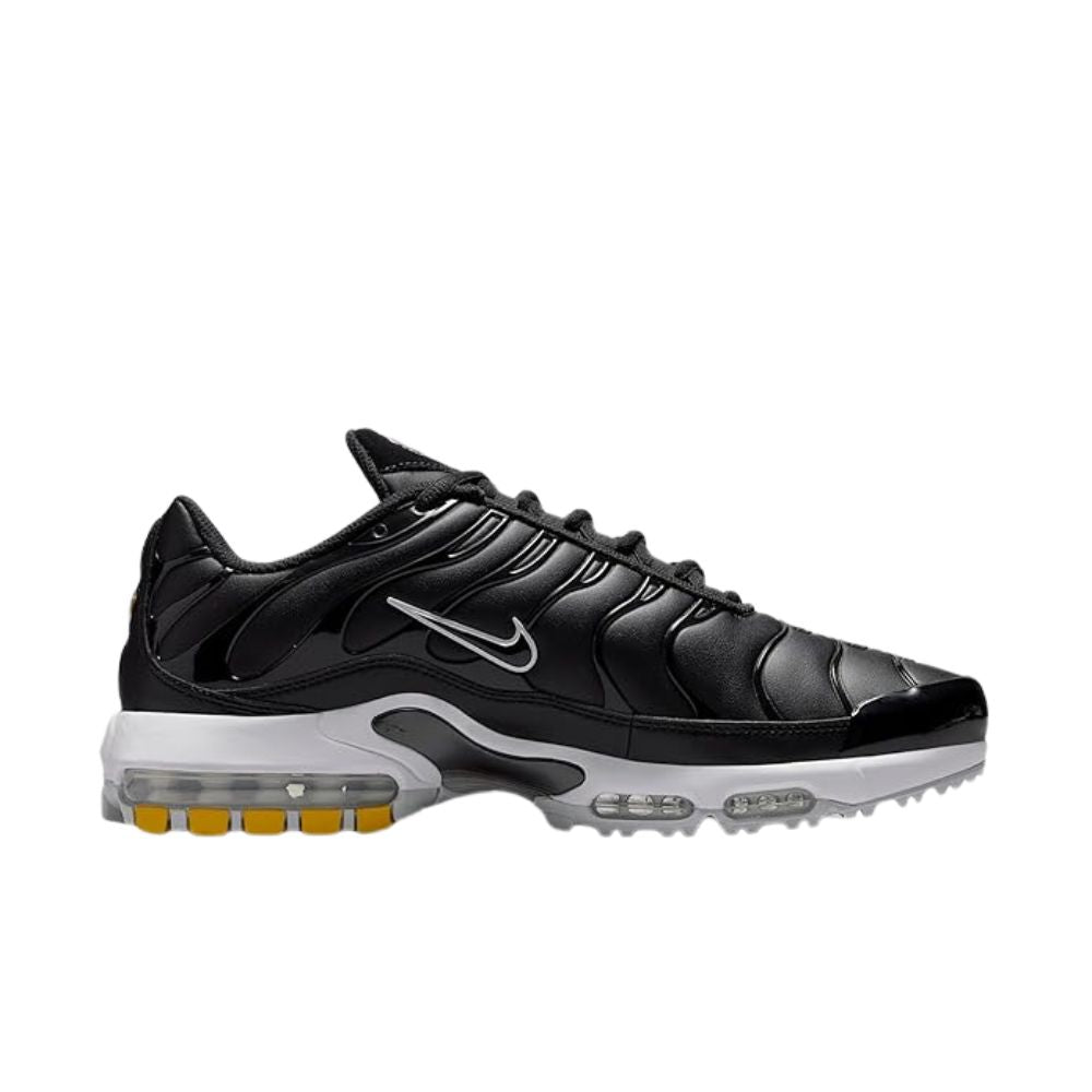 Nike Men's Air Max Plus G Golf Shoes - Black/White/Gold