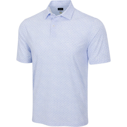 Greg Norman Men's Ultra-Stretch Shark Tail Mesh Golf Polo