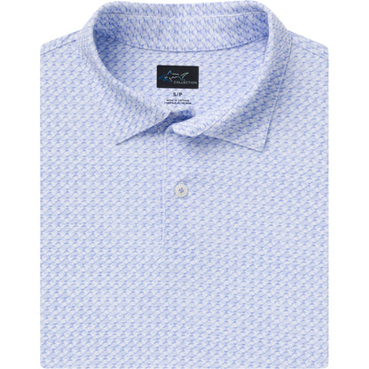 Greg Norman Men's Ultra-Stretch Shark Tail Mesh Golf Polo