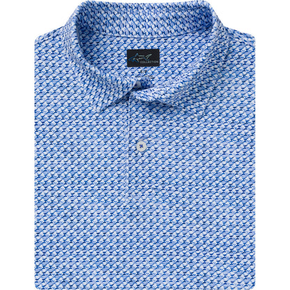 Greg Norman Men's Ultra-Stretch Shark Tail Mesh Golf Polo