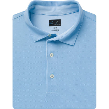 Greg Norman Men's ML75 Microlux Chevron Golf Polo