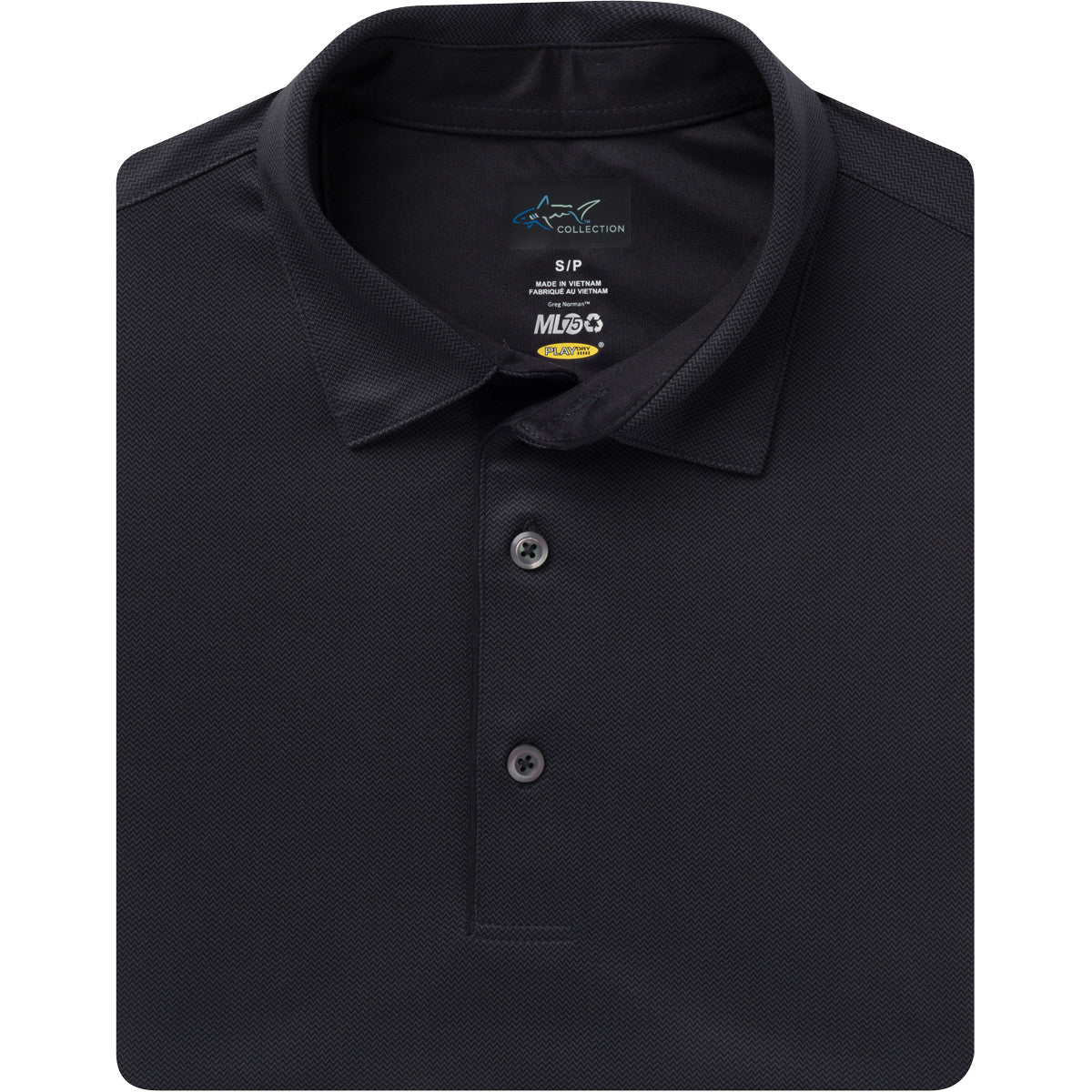 Greg Norman Men's ML75 Microlux Chevron Golf Polo