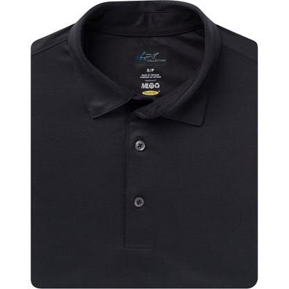 Greg Norman Men's ML75 Microlux Chevron Golf Polo