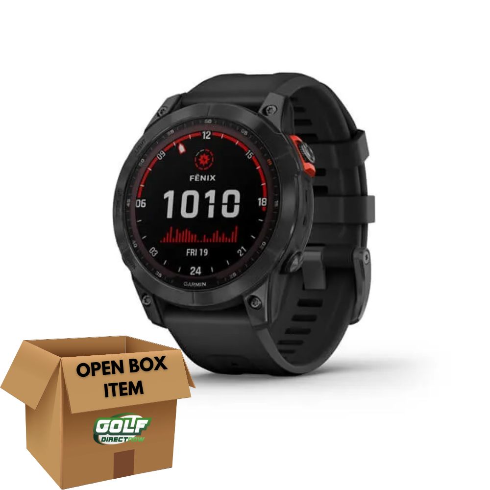 Garmin fenix 7 GPS Watch Solar Edition Slate Gray w/Black Band (Open-Box)