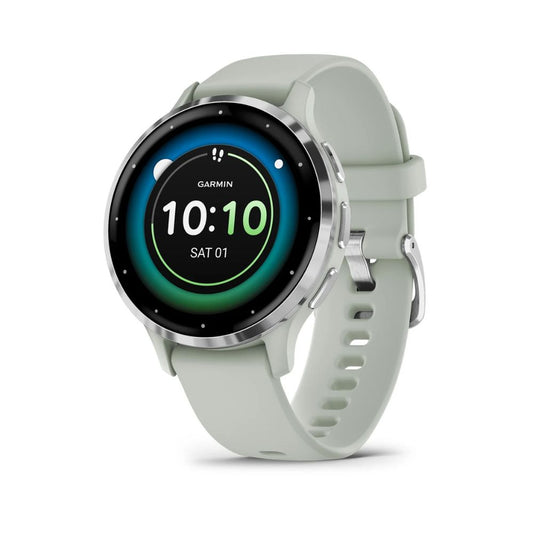 Garmin Venu 3S GPS Watch Silver Stainless Steel Bezel