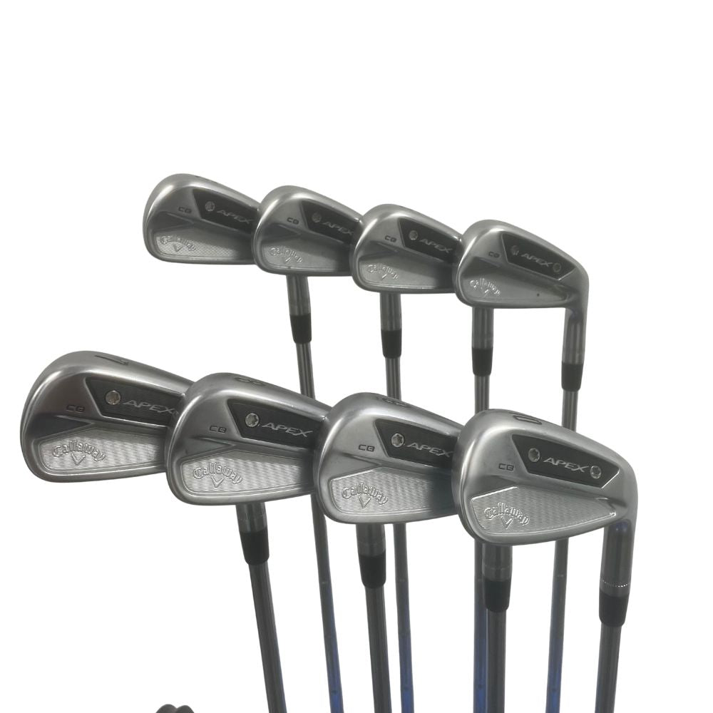 Callaway Apex CB Iron Set 3-PW Dynamic Gold Mid 115 Shaft Stiff Flex Right Hand - Very Good