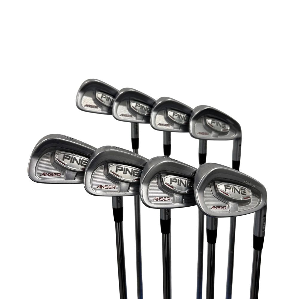 Ping Anser Forged Iron Set 3-PW KBS Tour Shaft Stiff Flex Right Hand - Good
