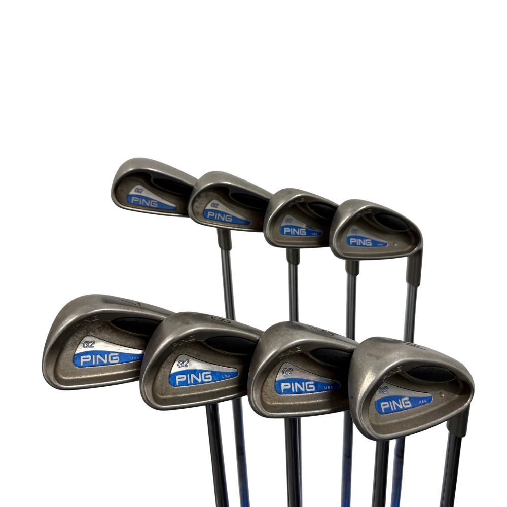 Ping G2 Iron Set 3-PW AWT Steel Shaft Stiff Flex Right Hand - Good