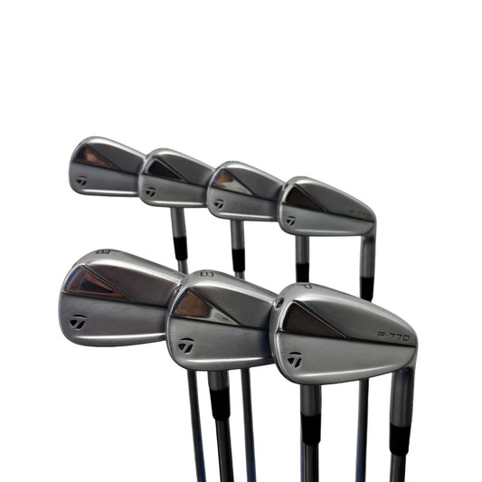 TaylorMade P770 Iron Set 4-PW KBS Tour Shaft Stiff Flex Right Hand - Shop Worn