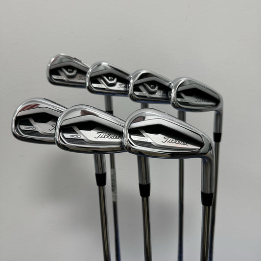 Titleist T300 Iron Set 5-GW True Temper AMT Red Steel Stiff Right Hand - Mint