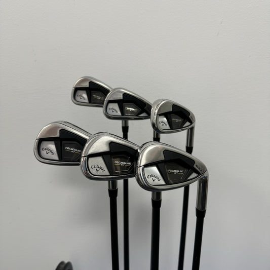 Callaway Rogue St Max Iron Set 6-PW, AW Graphite Senior Right Hand - VERY GOOD