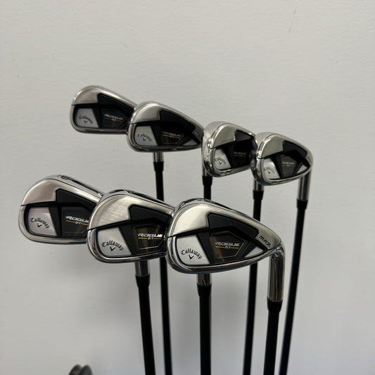 Callaway Rogue St Max Iron Set 5-PW, AW Graphite Senior Right Hand - MINT