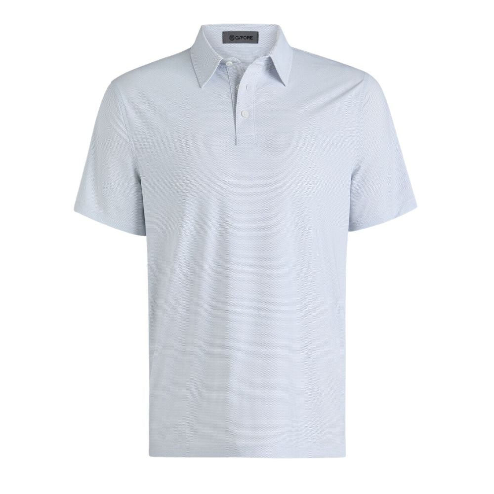 G/Fore Men's Fine Stretch Jacquard Golf Polo Shirt