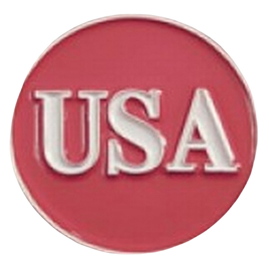 Evergolf USA Red/White Golf Ball Marker