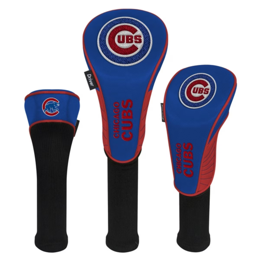 Chicago Cubs 3-Headcover Set (Driver, Fairway, Hybrid)