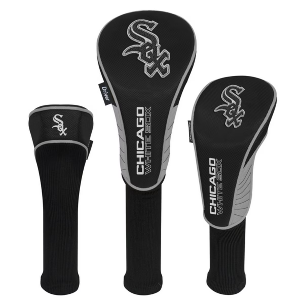 Chicago White Sox 3-Headcover Set (Driver, Fairway, Hybrid)