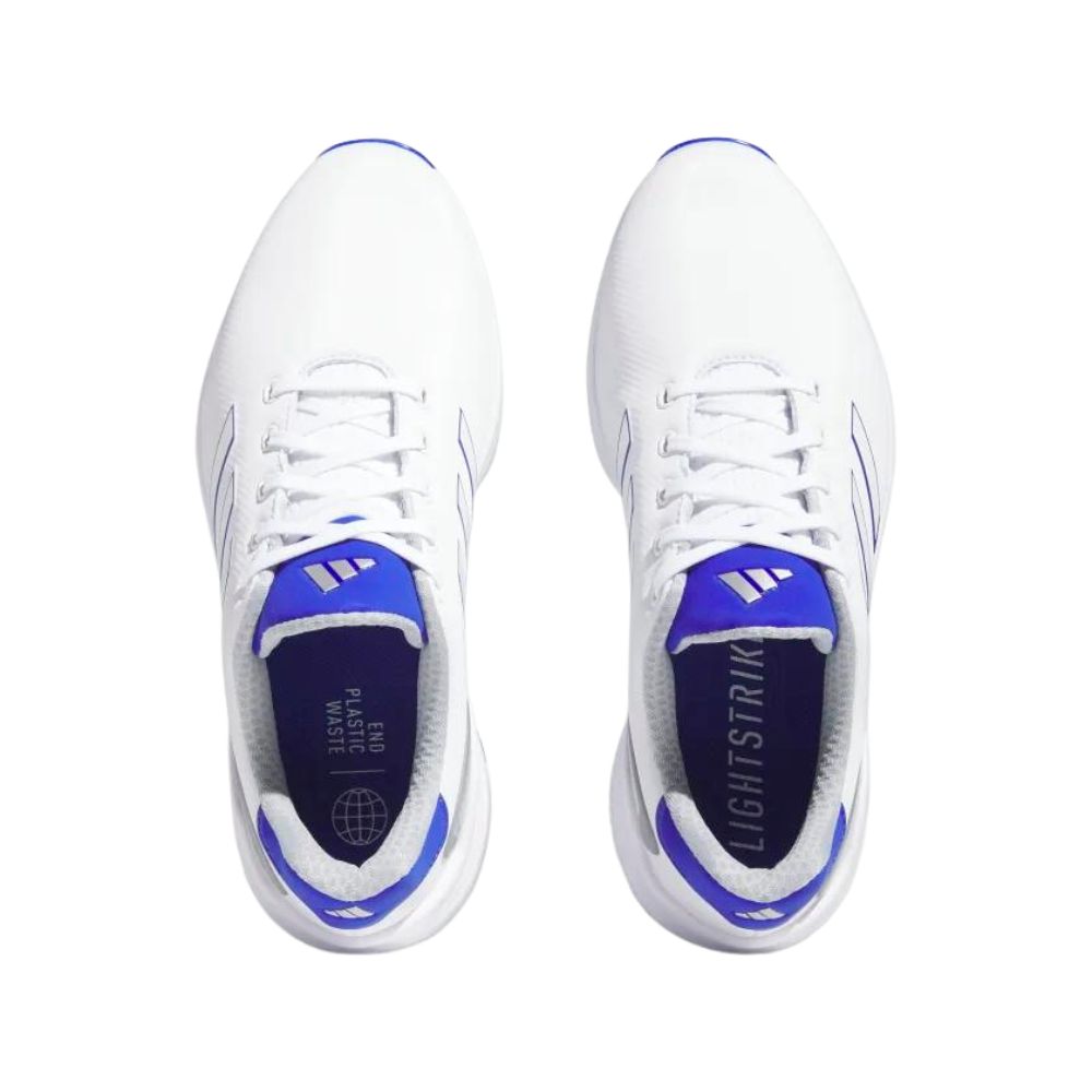 abdomen cómo utilizar Año Adidas Men's ZG23 Golf Shoes - White/Lucid Blue/Silver - GolfDirectNow.com