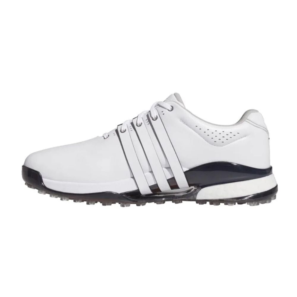 Adidas Men's Tour360 25 Spikeless Golf Shoes - White/Navy/Lucid Red