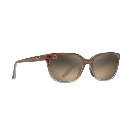 Maui Jim Honi Polarized Sunglasses Sandstone With Blue Frame HCL Bronze Lens