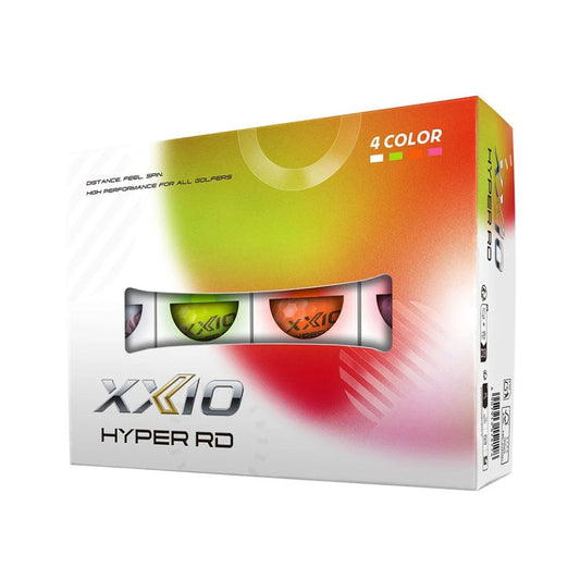XXIO Hyper Rd Golf Balls Premium 4 Color - 1 Dozen