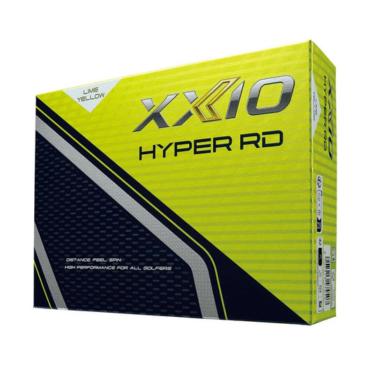 XXIO Hyper Rd Golf Balls Premium Lime Yellow - 1 Dozen
