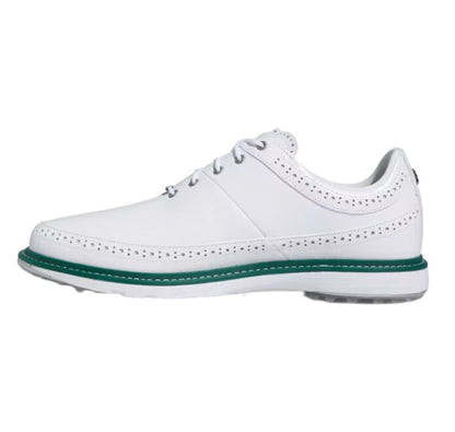 Adidas MC80 Spikeless Golf Shoes - White/Silver/Collegiate Green