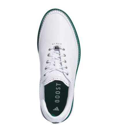 Adidas MC80 Spikeless Golf Shoes - White/Silver/Collegiate Green