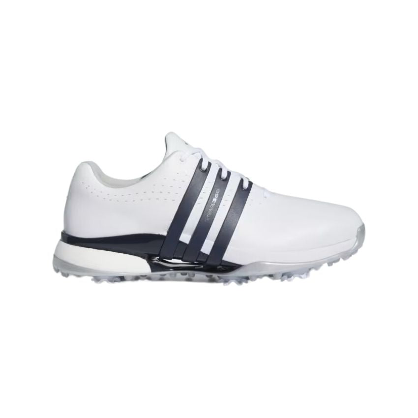Adidas Men's Tour360 24 Boost Golf Shoes - White/Navy/Silver