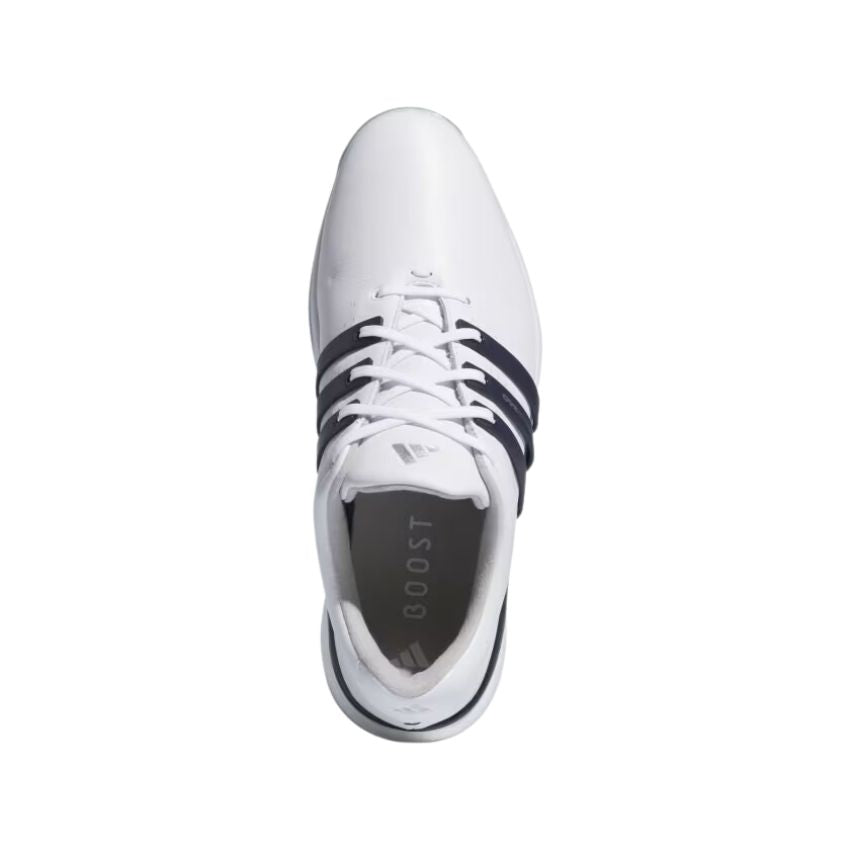 Adidas Men's Tour360 24 Boost Golf Shoes - White/Navy/Silver
