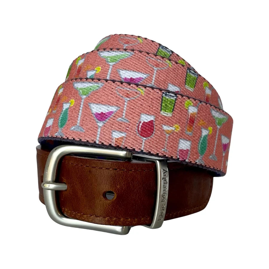 Doc Murphy Cut-To-Fit Belt Cocktail Coral Gables w/Bronze Buckle