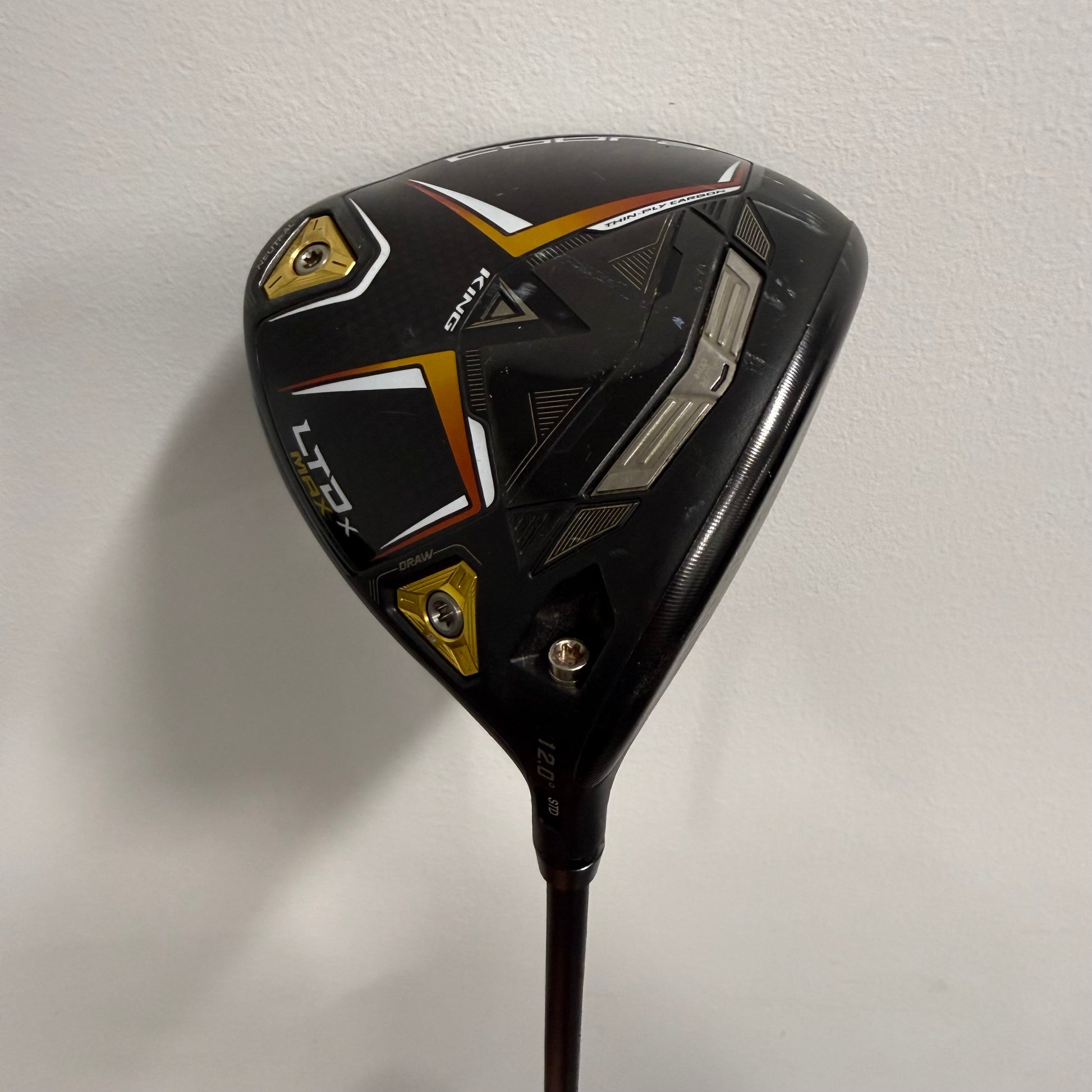Cobra LTD X Max Driver 12 Loft Grafalloy Raven 65 Regular Flex Right Hand - Good