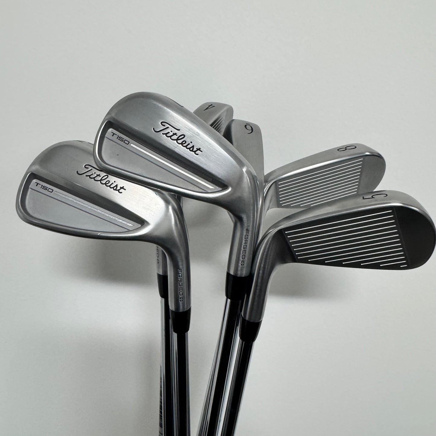 Titleist T150 4G Iron Set 4-PW AMT Silver Steel Stiff Right Hand - MINT