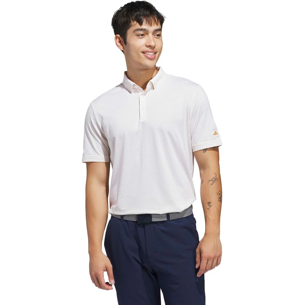 Adidas Men's Ultimate365+ Pencil Stripe Climacool Polo Shirt (On-Sale)