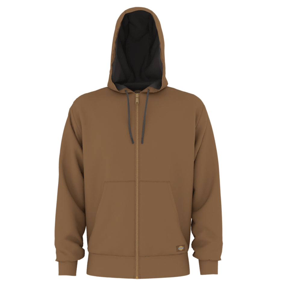 Dickies Men's Thermal Lined Full-Zip Fleece Hoodie