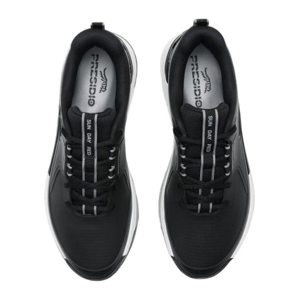 Sun Day Red Men's Presidio Golf Shoes - Black/White