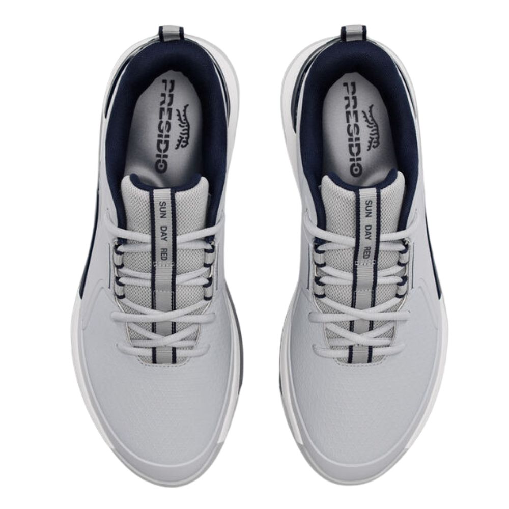Sun Day Red Men's Presidio Golf Shoes - Gray/Navy