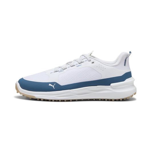 Puma Men's Ignite Elevate X Spikeless Golf Shoes - Puma White/Dark Indigo