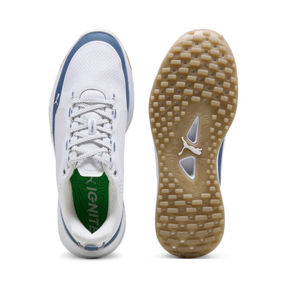 Puma Men's Ignite Elevate X Spikeless Golf Shoes - Puma White/Dark Indigo